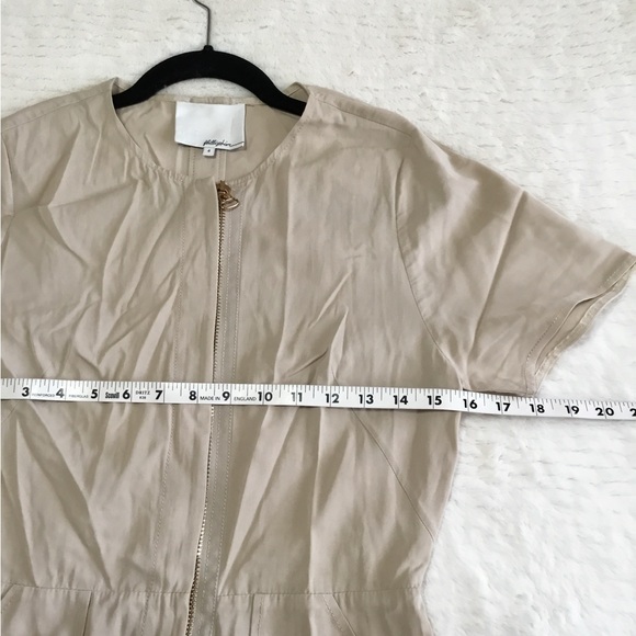 3.1 phillip lim scalloped lae mini tan beige dress size 4 - Picture 3 of 8